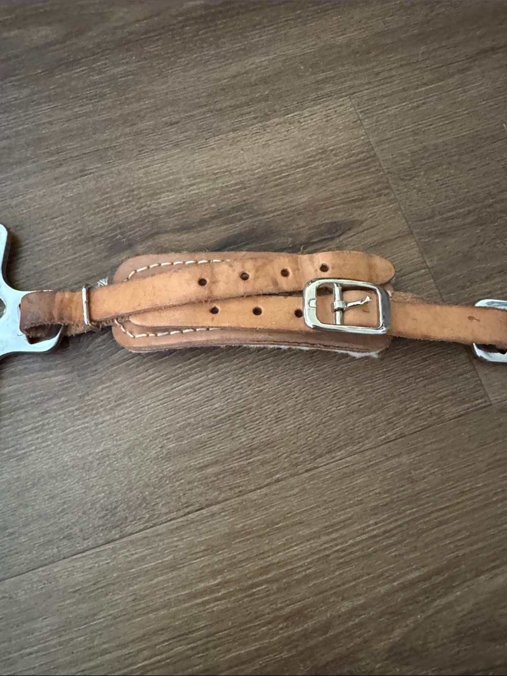 🐴 Adjustable Hackamore - Fleece Lined Nose - 6 Chrome Plated Cheek 🐴 - Picture 3 of 4
